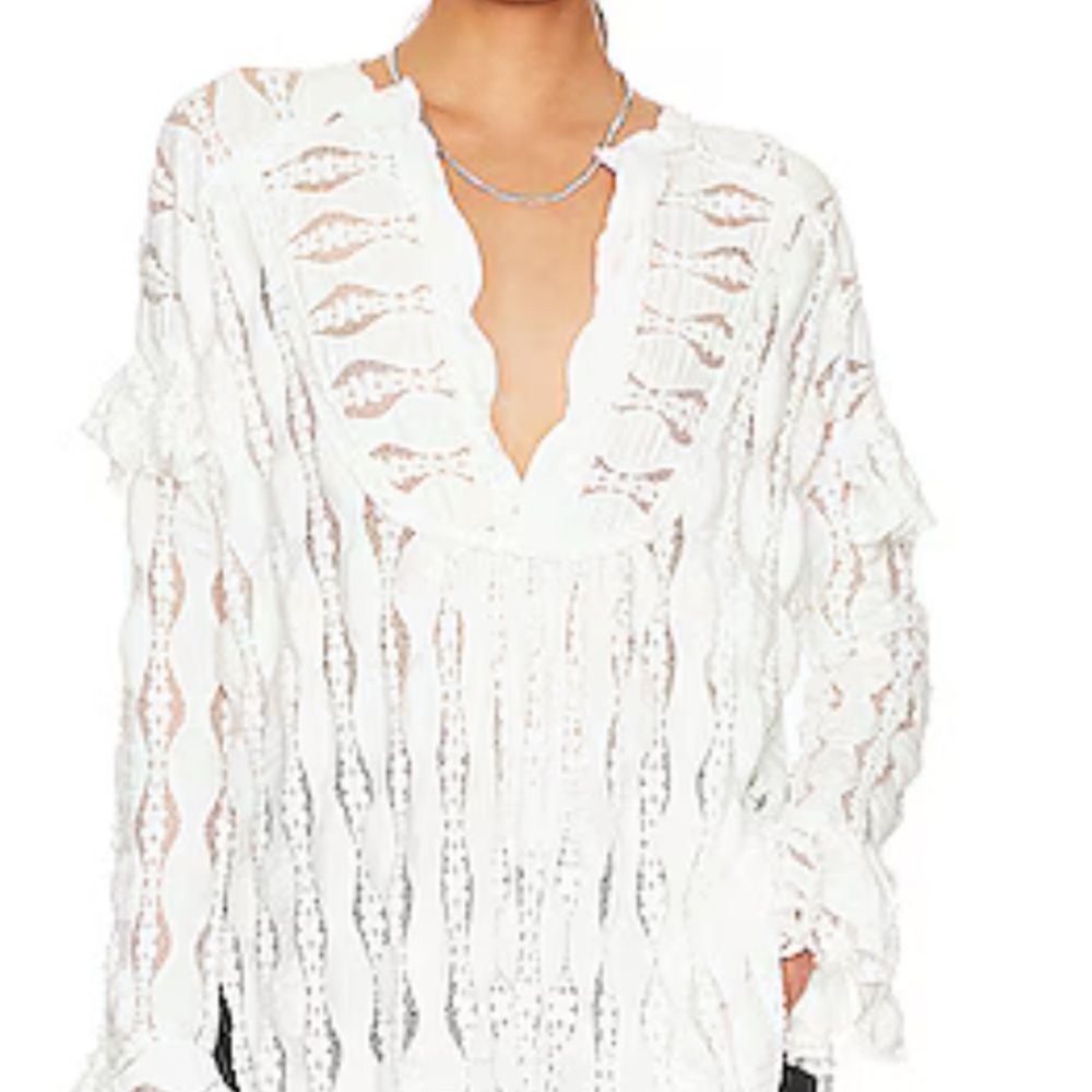 Free People white tunic/top